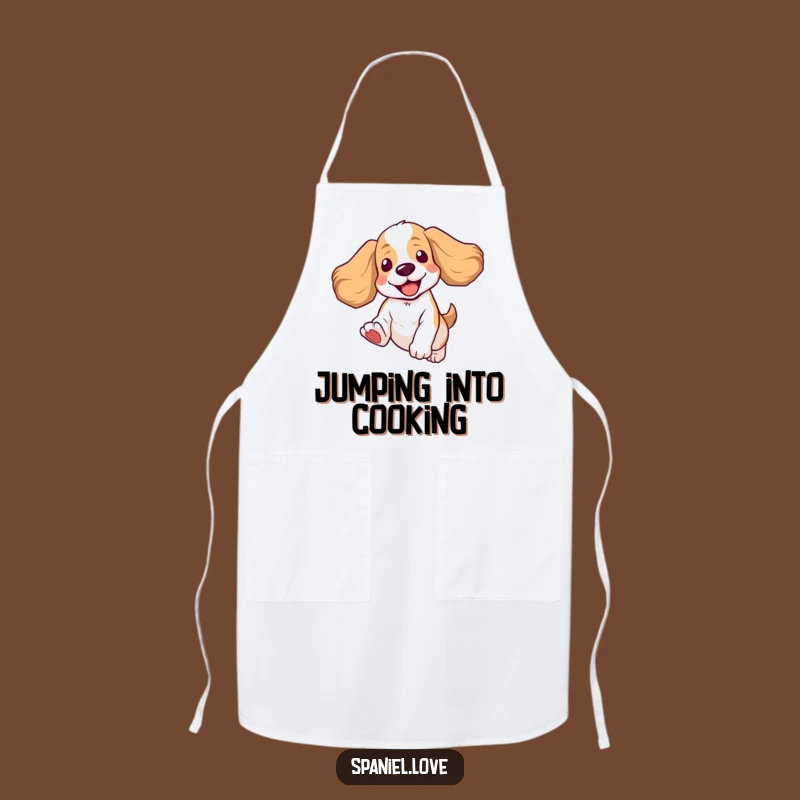 Funny Spaniel Apron: Keep Clean While Smiling, Perfect Funny Gift for Bakers