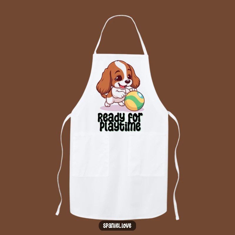 Funny Spaniel Apron - Mischievous Dog Cooking Gift, Playful Kitchen Accessory
