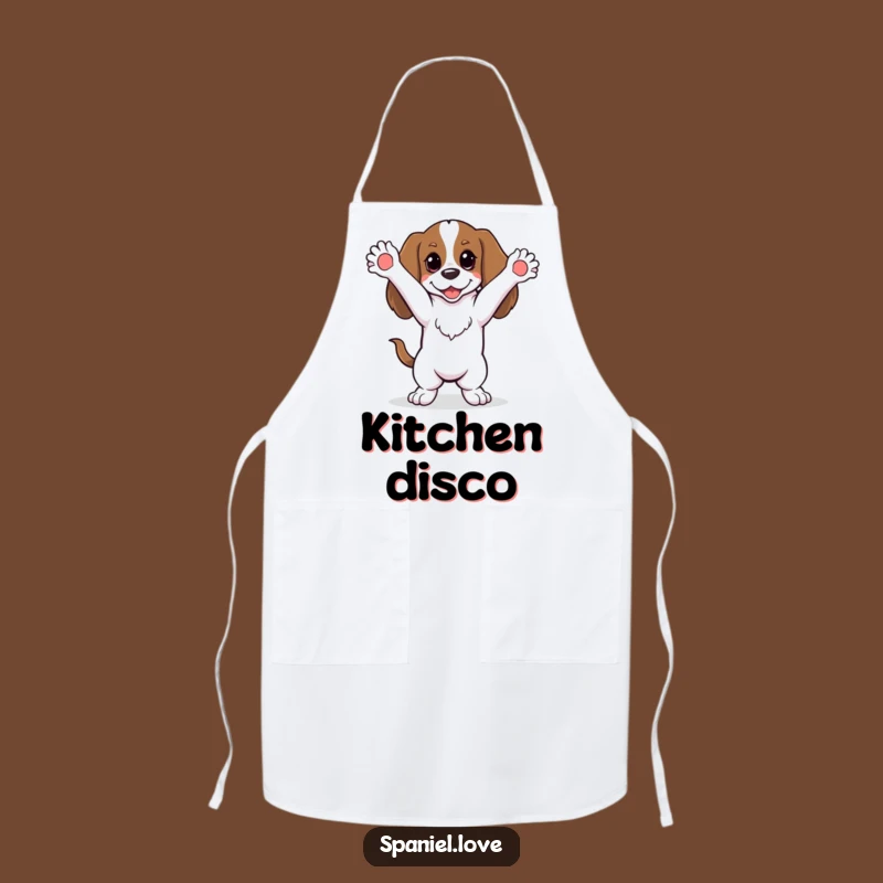 Funny Dancing Spaniel Apron: Dance Your Way Through Cooking Fun