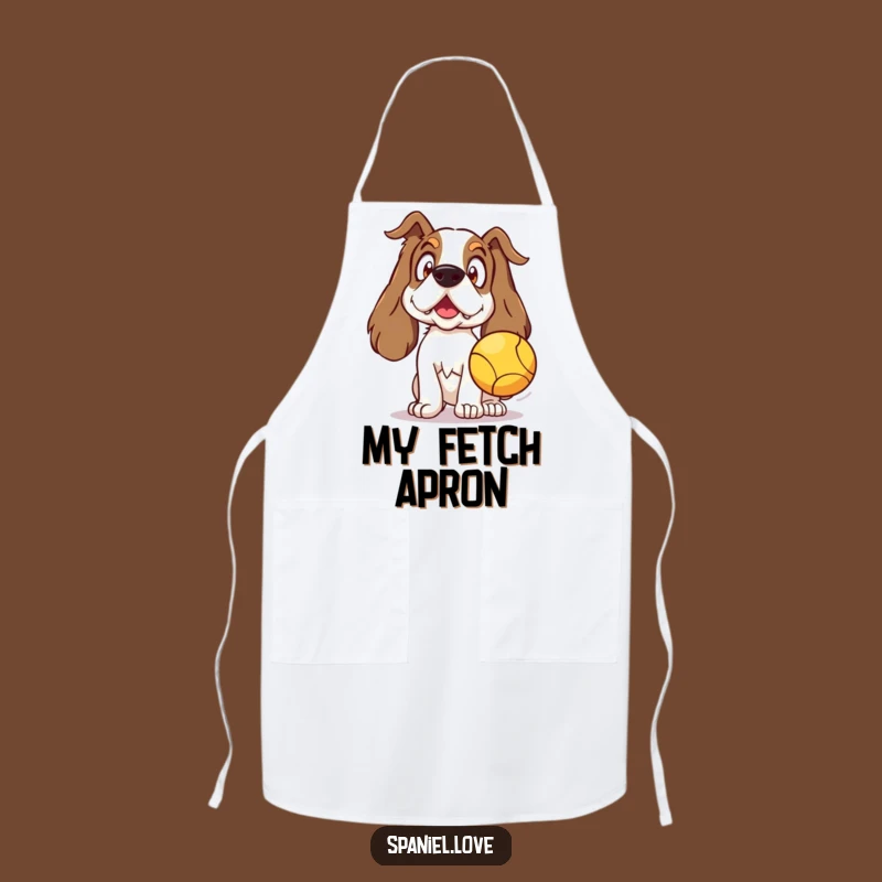 Funny Spaniel Surprise Apron: Kitchen Fun for Dog-Loving Chefs