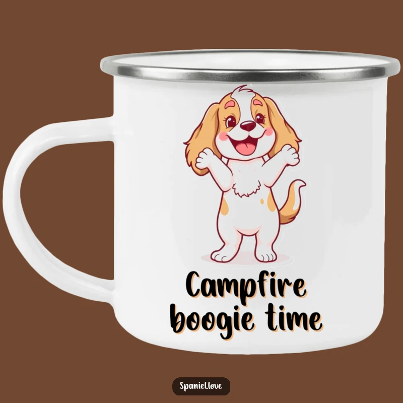 Funny Spaniel Dance Camping Mug: Adventure Beats with this Pooch, Great Funny Gift