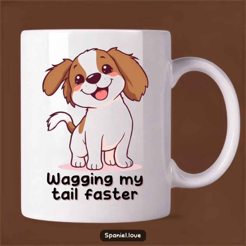 Funny Blur Tail Spaniel Mug: The Perfect Gift for Enthusiastic Dog Lovers