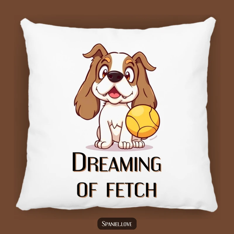 Comforting Funny Spaniel Surprise Pillow: Soft and Hilarious Home Decor