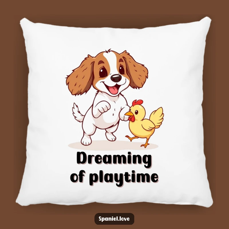 Comfy Spaniel Pounce Pillow: Add a Funny Dynamic Touch of Playtime to Your Decor