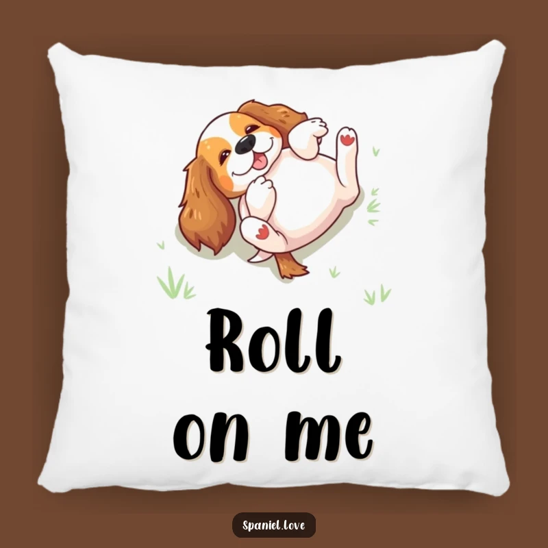 Funny Rolling Spaniel Pillow: Cozy Comfort with Canine Comedy