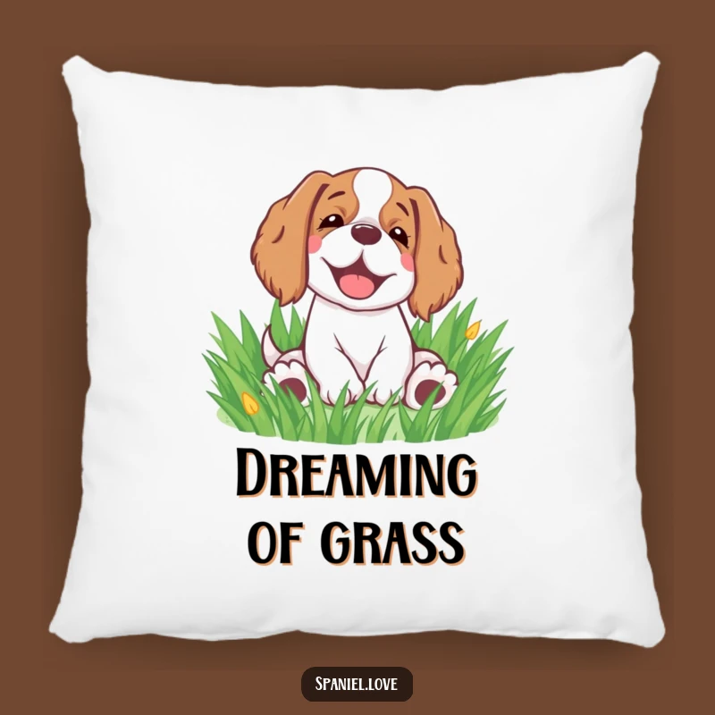 Funny Spaniel Rolling Pillow - Comfy & Happy Dog Accent