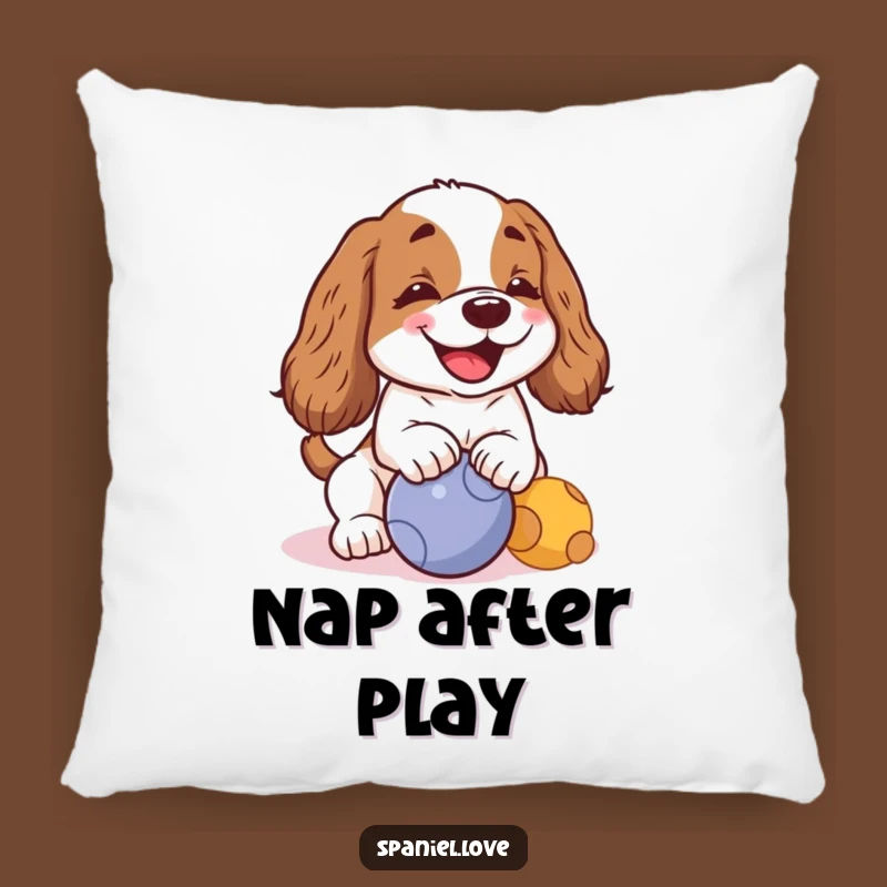 Funny Kawaii Spaniel Barking Pillow: Cuddle Up with Canine Comedy