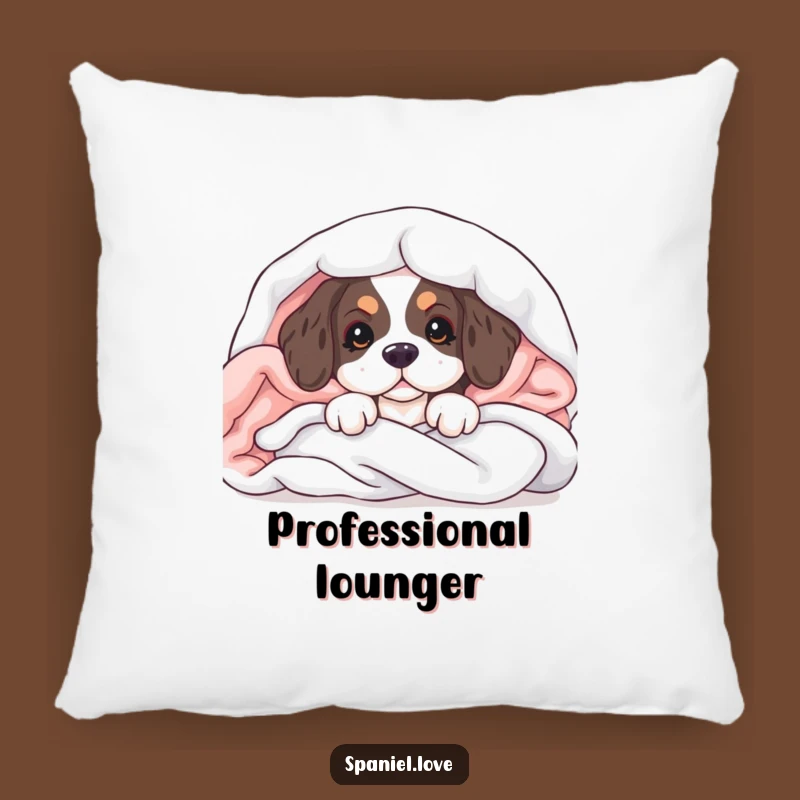 Funny Spaniel Puppy Pillow: Cozy Blanket Peek Cushion, Perfect Funny Gift