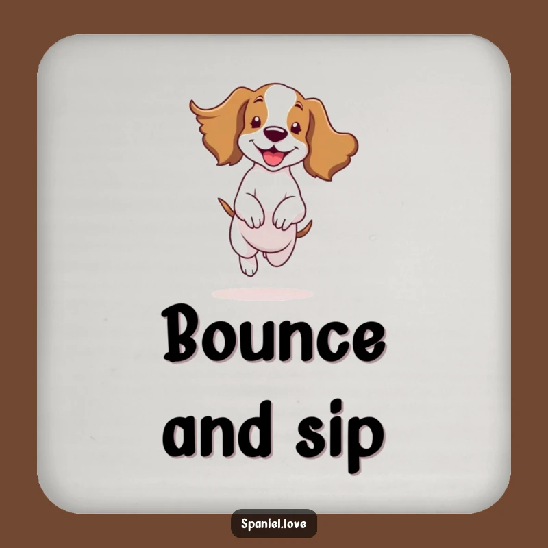 Funny Spaniel Bouncing Ears Flapping Coaster: Protect with Happiness