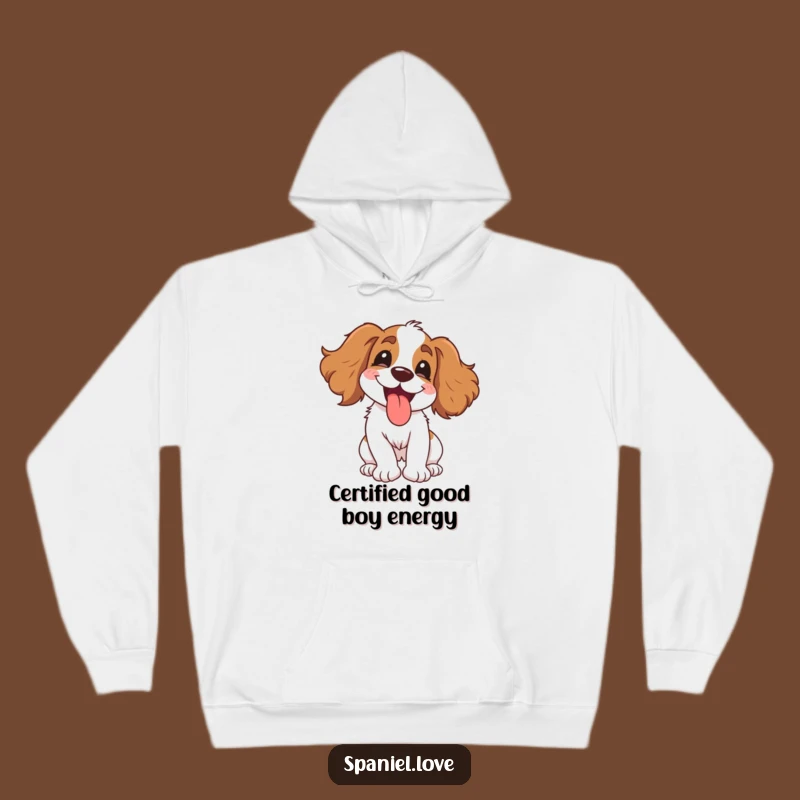 Funny Gleeful Spaniel Hoodie - Cozy Spinning Dog Sweatshirt, Perfect Humorous Gift