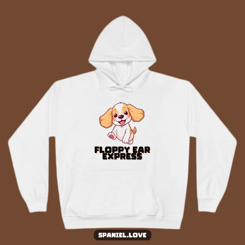 Funny Spaniel Hoodie: Cozy Floppy Ears Flying, Ultimate Funny Gift for Dog Lovers