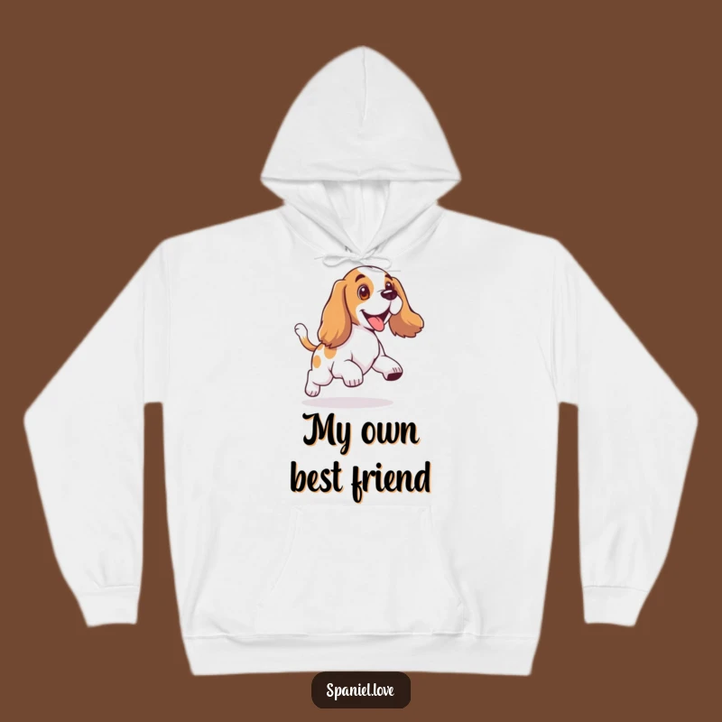 Funny Spaniel Tail Chase Hoodie: Cozy Floppy Ear Funwear Gift