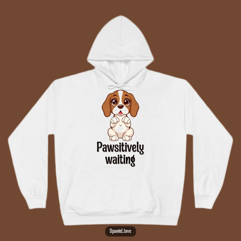 Funny Spaniel Expectant Hoodie: Cozy Comfort for Patient Pups!