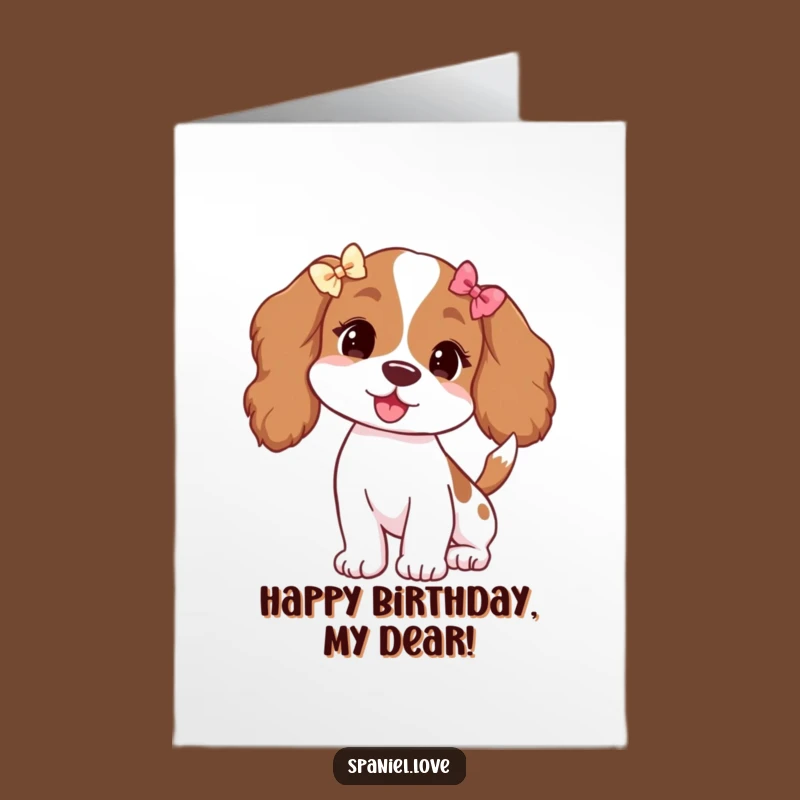 Free Printable Spaniel Birthday Card: Joyful Doggy DIY Gift for Happy Celebrations!