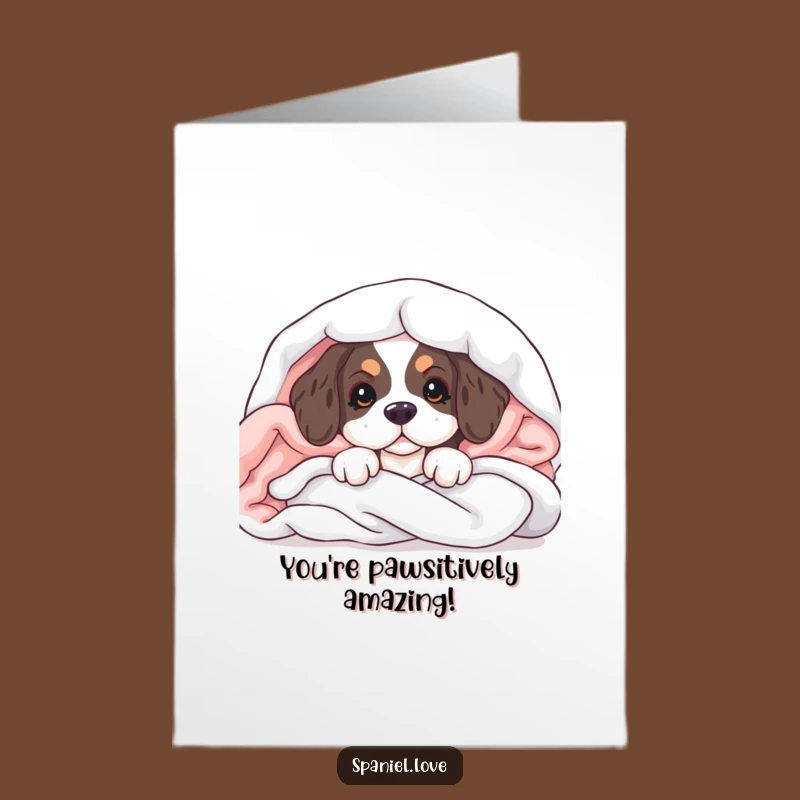 Free Printable Congrats Card: Puppy Peeks Out, Adorable Downloadable Message!