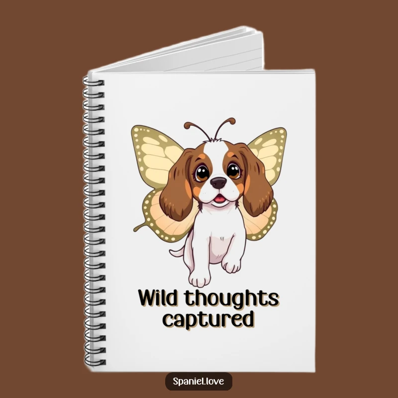 Funny Spaniel Butterfly Journal: Jot Down Magical Thoughts!