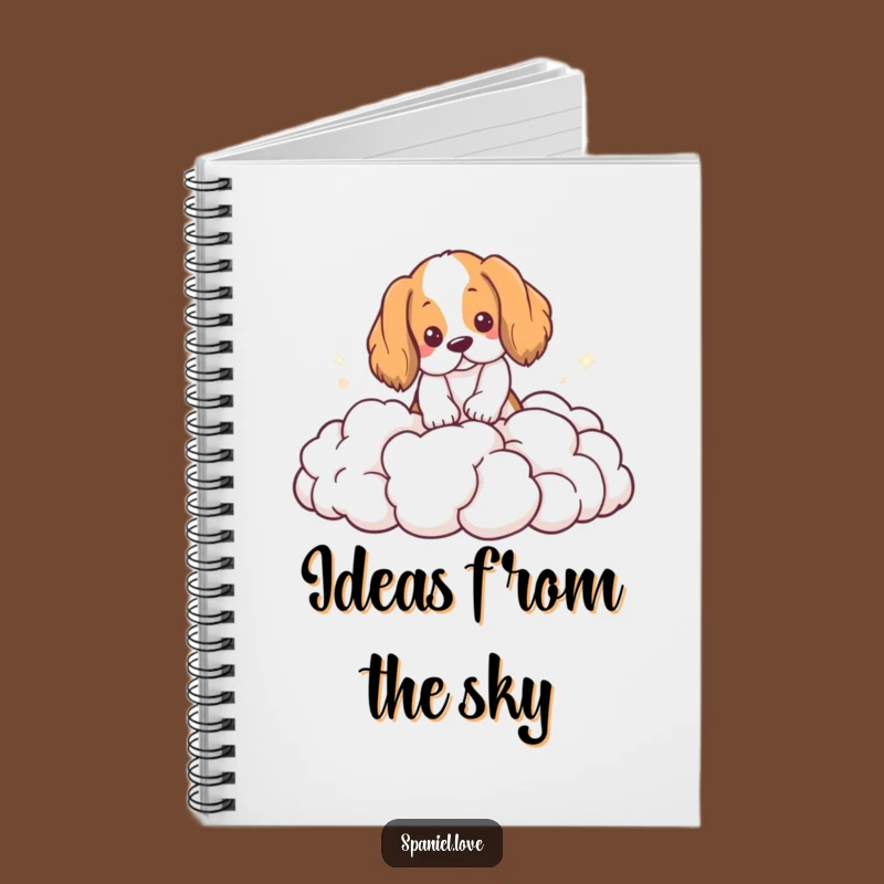 Funny Spaniel Cloud Digging Notebook: Journal Your Dreams with This Dog Notebook