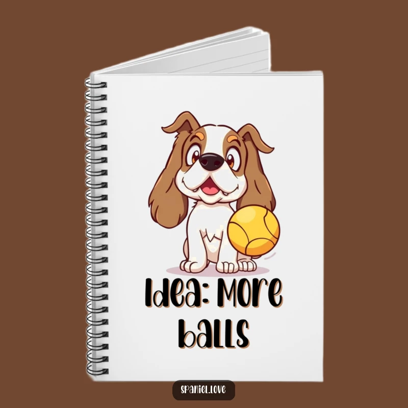 Funny Spaniel Surprise Notebook: Jot Down Ideas with Canine Cheer