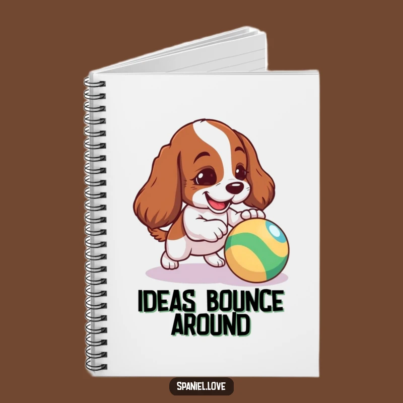 Funny Spaniel Notebook - Mischievous Dog Design, Perfect for Jotting Down Fun