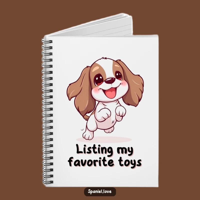 Funny Spaniel Playtime Notebook: Excited Wiggle Journal for Active Ideas