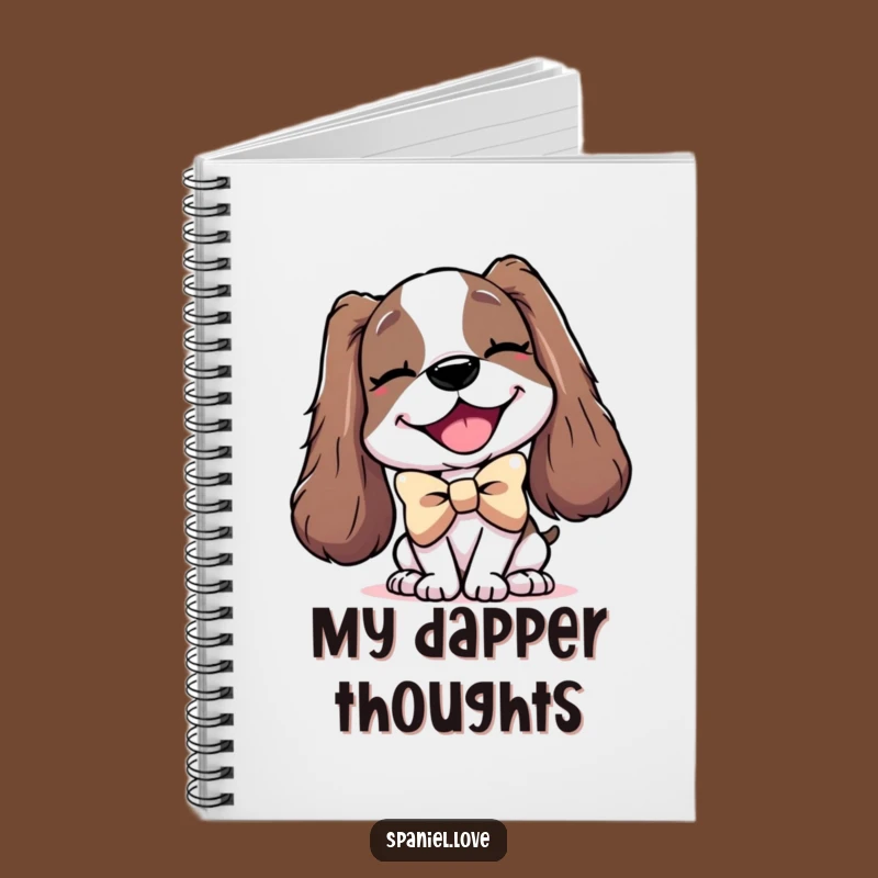 Funny Spaniel Bowtie Notebook: Jot Down Notes with Dapper Dog Elegance.