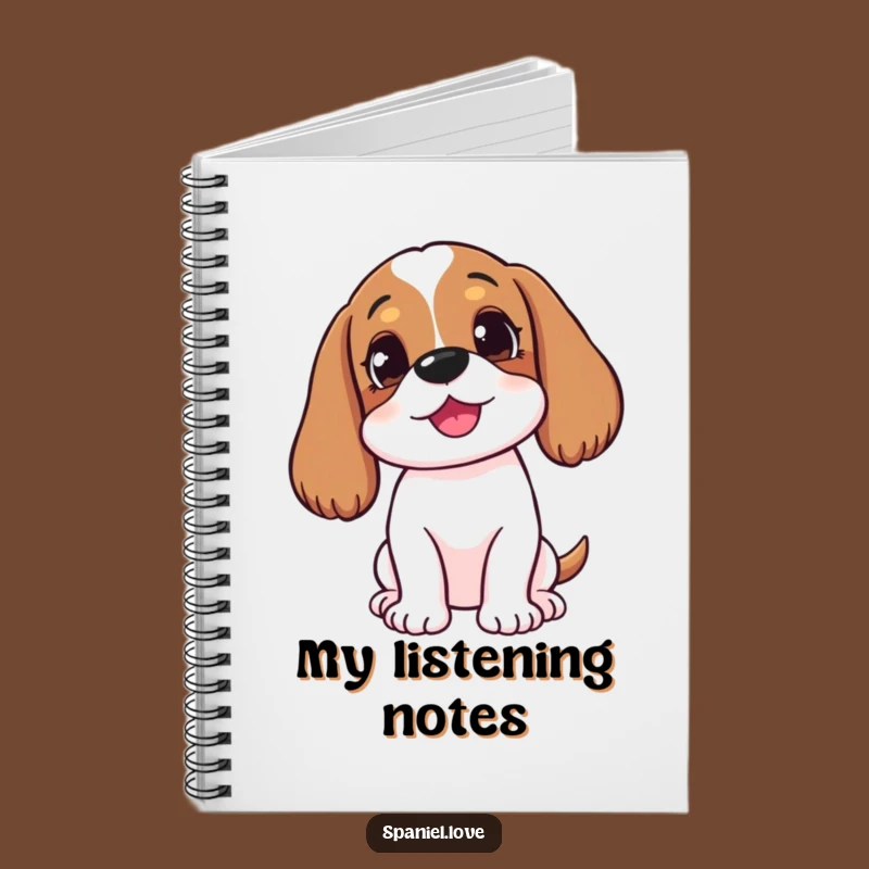 Funny Tilted Spaniel Notebook: Jot Down Your Thoughts with Canine Curiosity