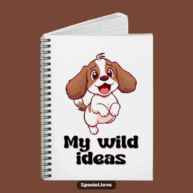 Funny Spaniel Tail Notebook: Capture Ideas with a Surprised Pup's Energy.