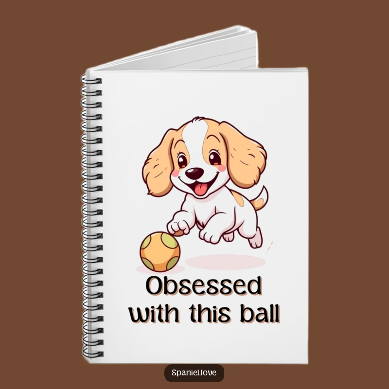 Funny Spaniel Ball Chase Notebook: Jot Down Your Playful Ideas