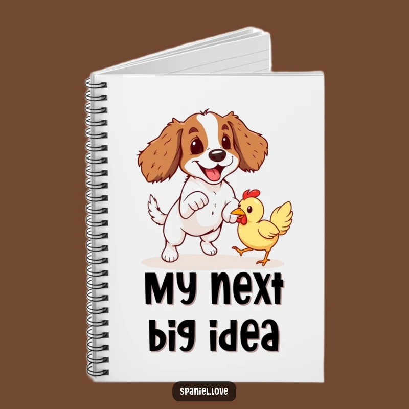 Spaniel Pounce Notebook: Record Your Funniest Adventures and Playtime Ideas