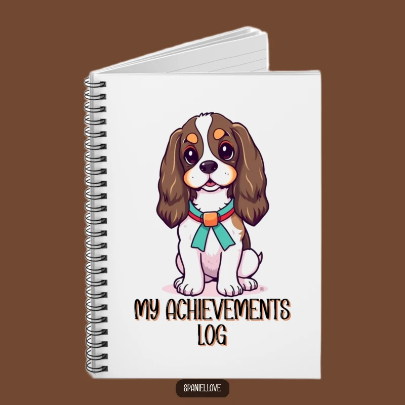 Spaniel Ribbon Notebook: Record Your Finest Thoughts and Elegant Plans