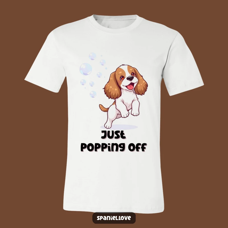 Funny Happy Spaniel Bubble T-Shirt: Wear Your Joyful, Hilarious Spirit!