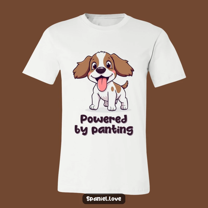 Funny Happy Spaniel Panting T-Shirt: Express Your Energetic Side