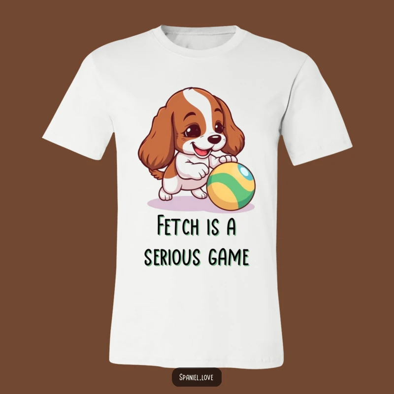 Funny Mischievous Spaniel T-Shirt - Playful Dog Gift for Him or Her
