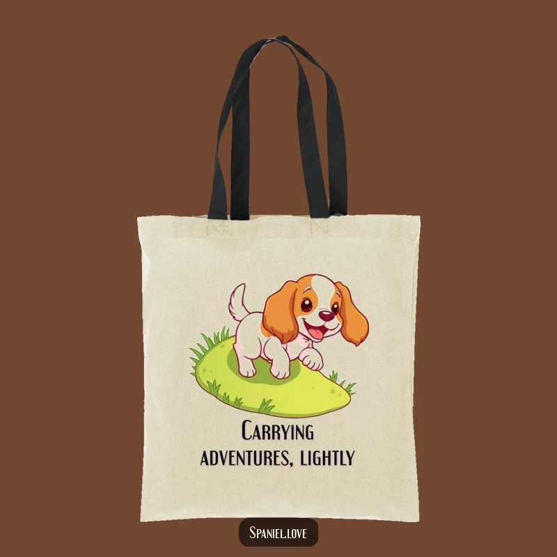 Funny Spaniel Tumbles Downhill Tote Bag - Carry Your Joy!
