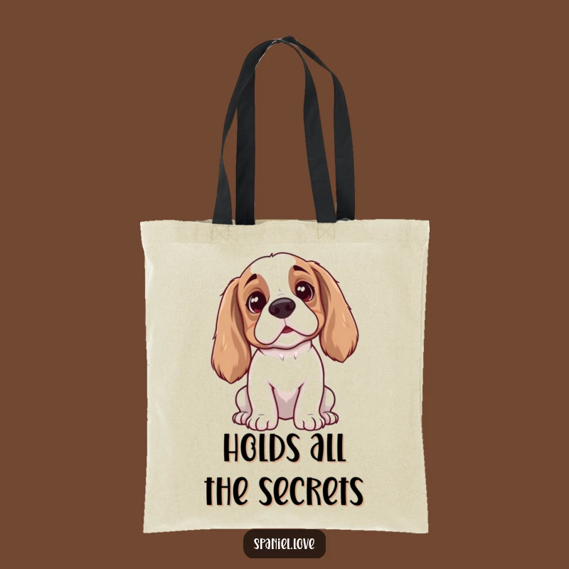 Funny Spaniel Listening Tote Bag: Stylish Dog Carry-All for Amusing Gift Ideas