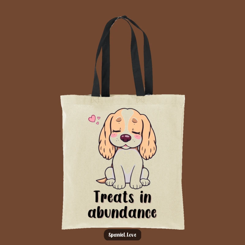 Funny Spaniel Treat Dream Tote Bag: Carry Your Essentials with a Hilarious Doggy Dream